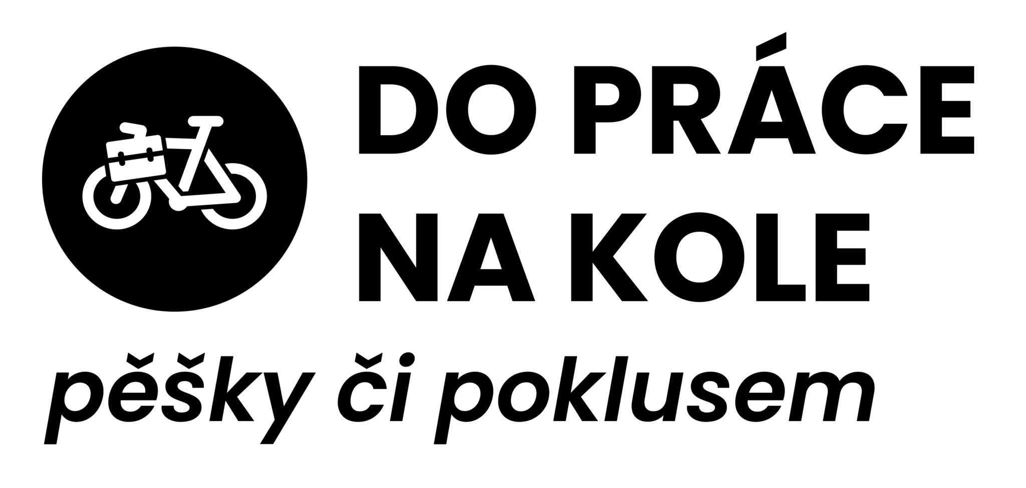 Do práce na kole logo